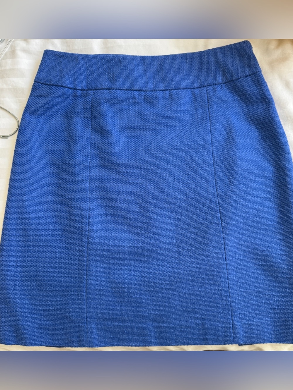 Chadwicks Skirt 90s Blue Textured Tweed Pencil
Sz 10P